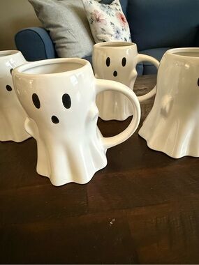 Set Of 4 - 16 fl oz Figural Ghosty Mug - Hyde and EEK! New Never Worn